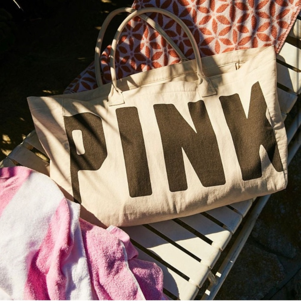PINK by VS canvas tote bag